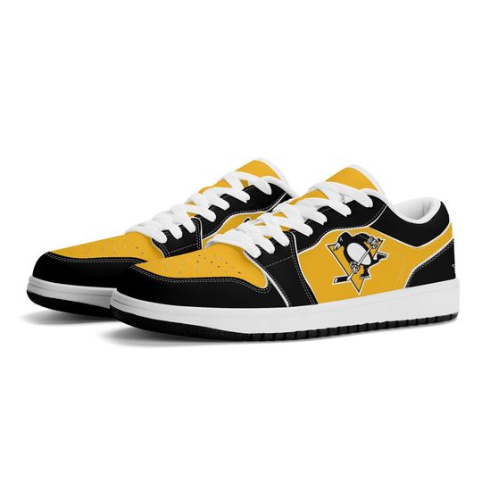 Discover Pittsburgh Penguins Low Top Sneakers, NHL Fan Shoes, Gift for Hockey Lovers