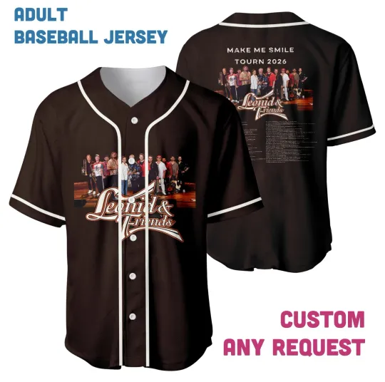 Discover Leonid & Friends Baseball Jersey, Music Concert Jersey