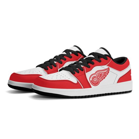 Discover Detroit Red Wings Low Top Sneakers, NHL Fan Shoes, Gift for Hockey Lovers