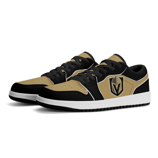 Vegas Golden Knights Low Top Sneakers, NHL Fan Shoes, Gift for Hockey Lovers