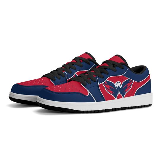 Discover Washington Capitals Low Top Sneakers, NHL Fan Shoes, Gift for Hockey Lovers