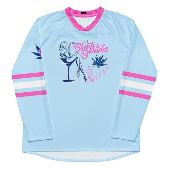 Discover Blunts and Blondes Rave Hockey Jersey