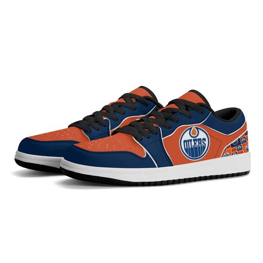 Discover Custom Edmonton Oilers Low-Top Sneakers - Personalized NHL Fan Shoes