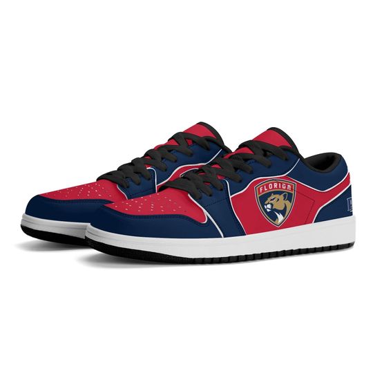 Florida Panthers Low Top Sneakers, NHL Fan Shoes, Gift for Hockey Lovers