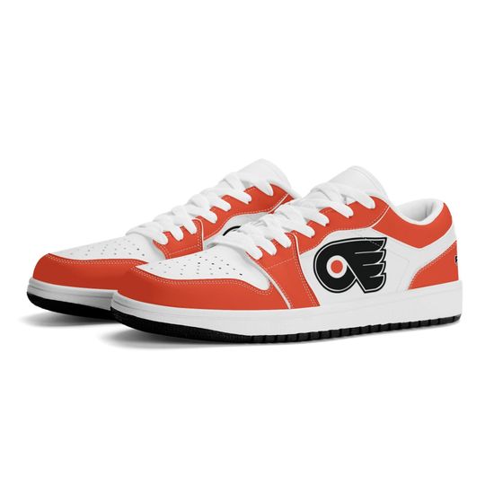 Discover Philadelphia Flyers Low Top Sneakers, NHL Fan Shoes, Gift for Hockey Lovers