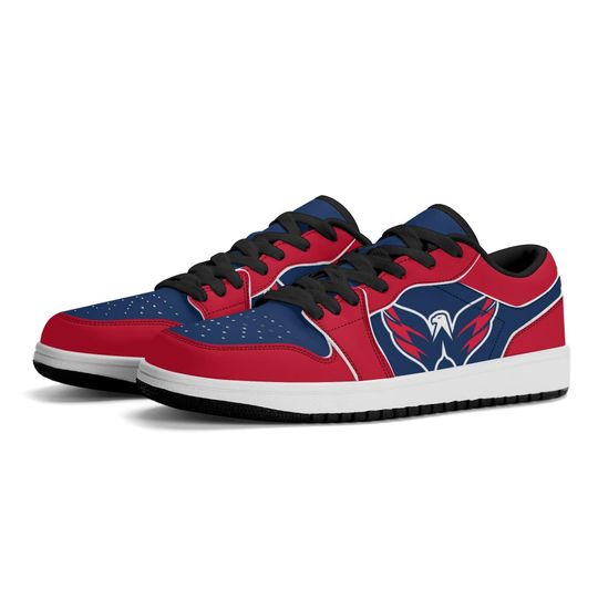 Discover Washington Capitals Low Top Sneakers, NHL Fan Shoes, Gift for Hockey Lovers