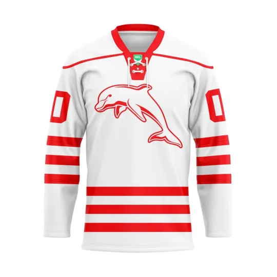 Discover Personalized Dolphins Lace Hockey Shirt Men's Fan Gear Christmas Gift