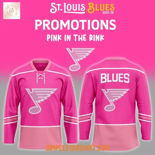 Discover Personalized St.Louis Blues Promotions Pink In The Rink Night Hockey Shirt Gift