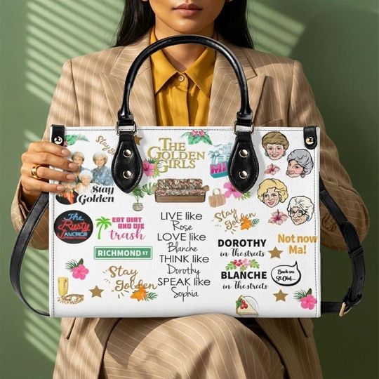 Discover Stay Golden Leather Crossbody Bag for Women