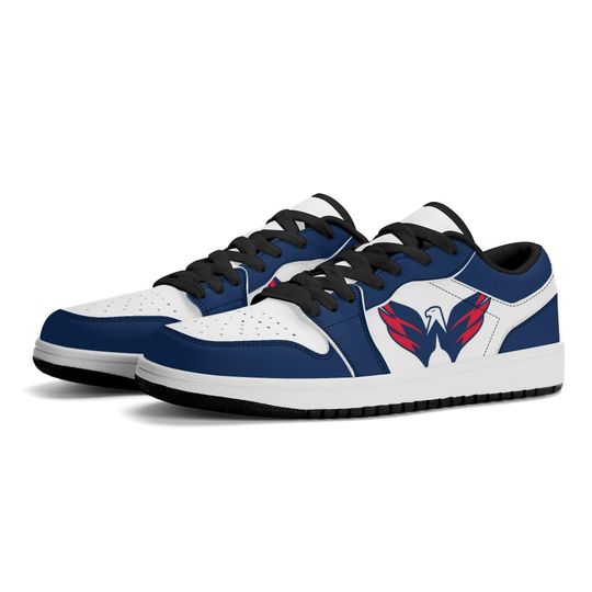 Washington Capitals Low Top Sneakers, NHL Fan Shoes, Gift for Hockey Lovers
