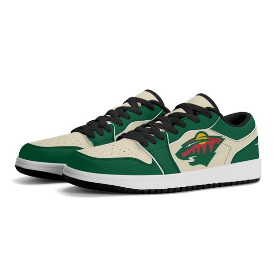 Discover Minnesota Wild Low Top Sneakers, NHL Fan Shoes, Gift for Hockey Lovers