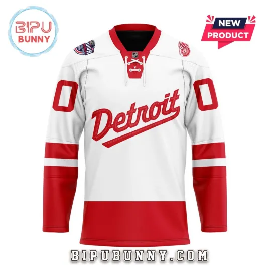 Discover Personalized 2025 Detroit Red Wings Stadium Series Lace Hockey Shirt Men's Size
