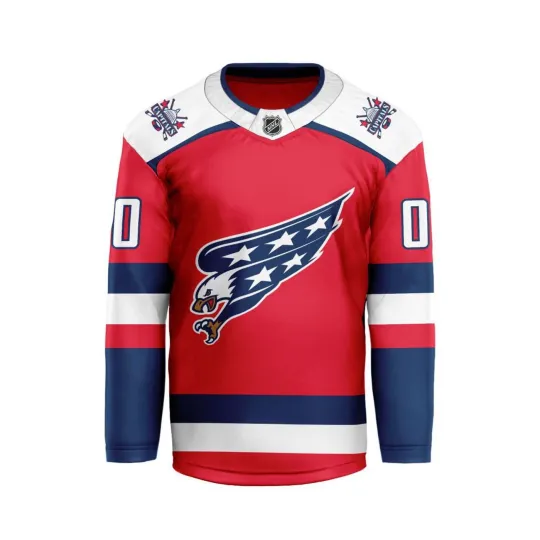 Discover Custom Washington Capitals 2025/26 Alternate Screaming Eagle Hockey Shirt Gift