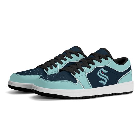 Discover Seattle Kraken Low Top Sneakers, NHL Fan Shoes, Gift for Hockey Lovers