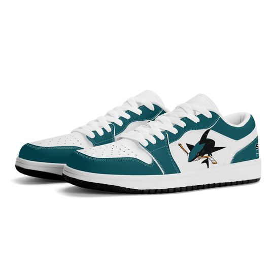 Discover San Jose Sharks Low Top Sneakers, NHL Fan Shoes, Gift for Hockey Lovers