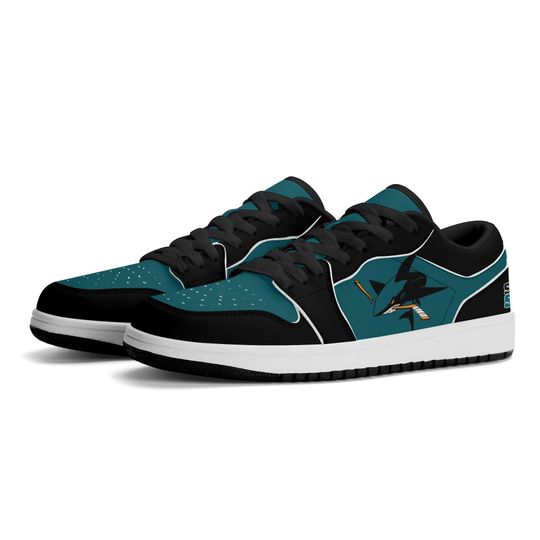 Discover San Jose Sharks Low Top Sneakers, NHL Fan Shoes, Gift for Hockey Lovers