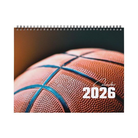 Discover Basketball Calendar, Basketball 2026 Calendar, Basketball Wall Calendar, Basketball Desk Calendar, Sports Calendar, Basketball Wall Art