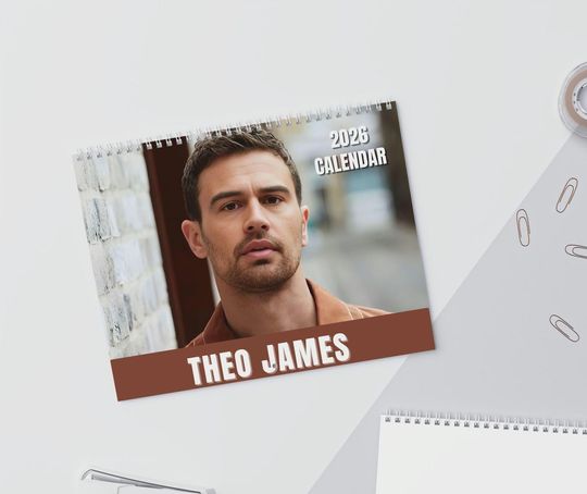 Discover Theo James 2026 Wall Calendar The Gentlemen Eddie Horniman Fan Gift Divergent Four 2026 Photo Planner Hollywood Actor Decor White Lotus Star