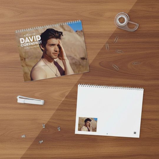 Discover David Corenswet 2026 Wall Calendar Planner, Superhero Movie Fan Calendar, Celebrity Crush Gift