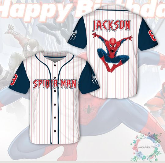 Discover Marvel Baseball Jersey, Superhero Jersey, Spiderman Birthday Kid Shirt, Marvel Avengers Shirt