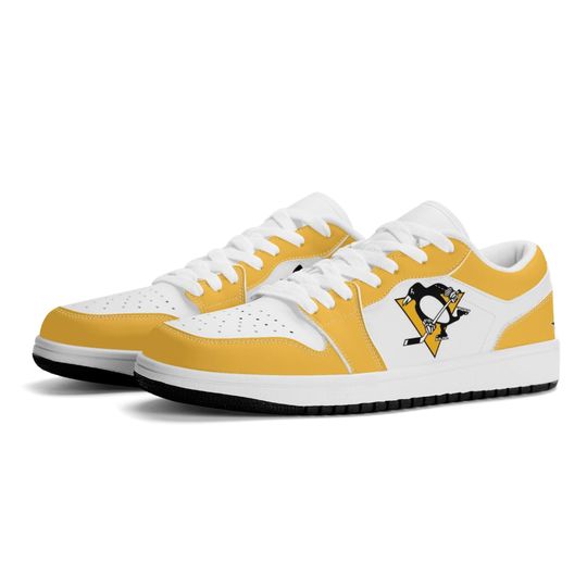 Discover Pittsburgh Penguins Low Top Sneakers, NHL Fan Shoes, Gift for Hockey Lovers