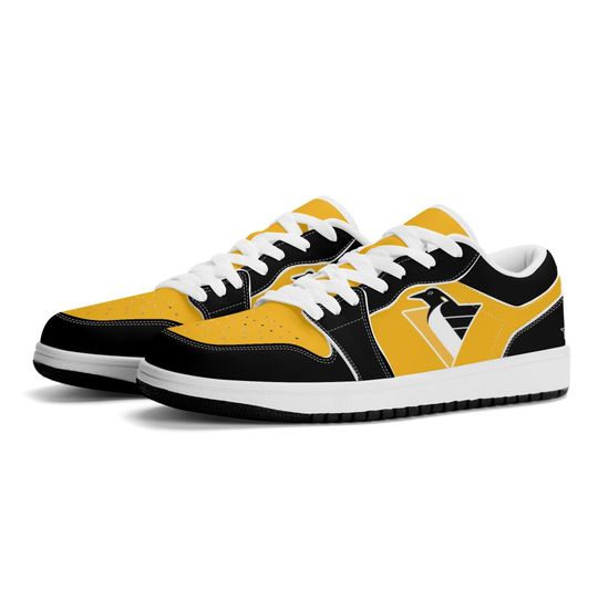 Discover Pittsburgh Penguins Low Top Sneakers, NHL Fan Shoes, Gift for Hockey Lovers