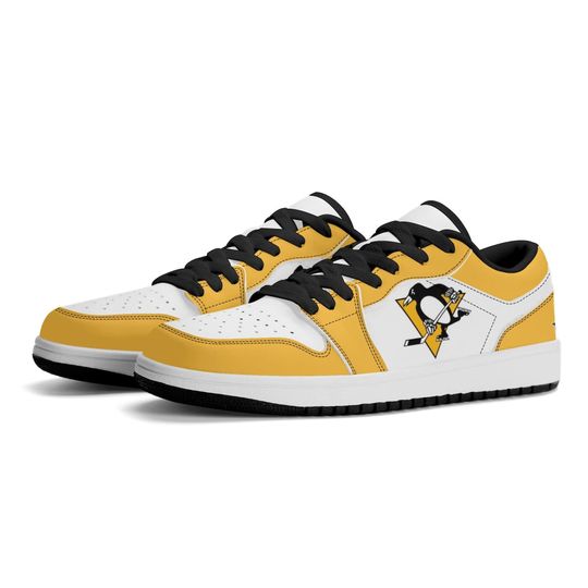 Discover Pittsburgh Penguins Low Top Sneakers, NHL Fan Shoes, Gift for Hockey Lovers