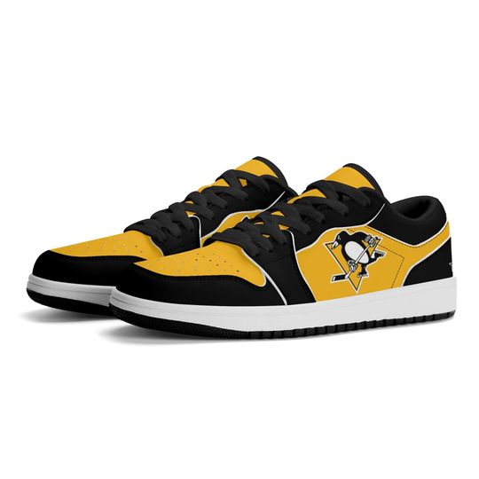 Discover Pittsburgh Penguins Low Top Sneakers, NHL Fan Shoes, Gift for Hockey Lovers