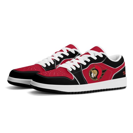 Discover Ottawa Senators Low Top Sneakers, NHL Fan Shoes, Gift for Hockey Lovers