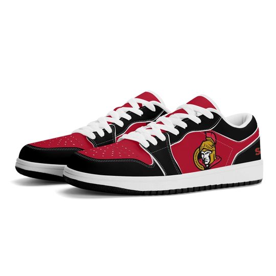 Discover Ottawa Senators Low Top Sneakers, NHL Fan Shoes, Gift for Hockey Lovers
