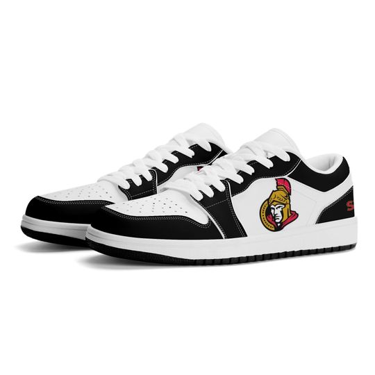 Ottawa Senators Low Top Sneakers, NHL Fan Shoes, Gift for Hockey Lovers