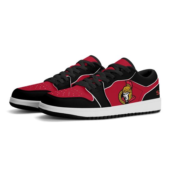 Ottawa Senators Low Top Sneakers, NHL Fan Shoes, Gift for Hockey Lovers