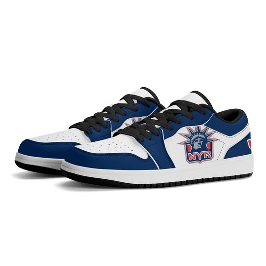 New York Rangers Liberty Low Top Sneakers, NHL Fan Shoes, Gift for Hockey Lovers