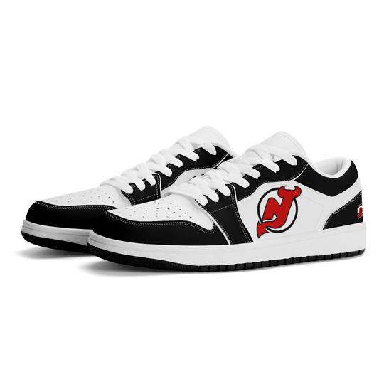 Discover Custom New Jersey Devils Low-Top Sneakers | Personalized Hockey Fan Shoes | Unique Gift for NHL Fans