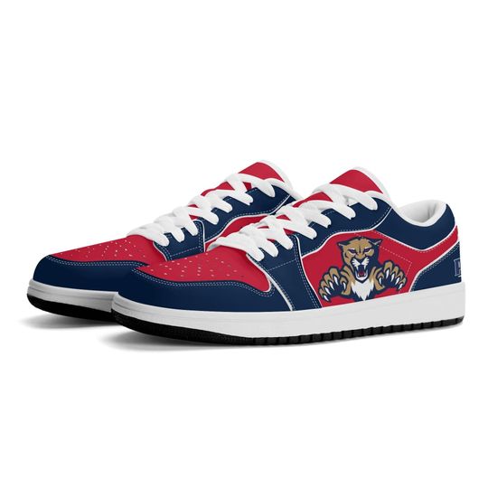 Florida Panthers Low Top Sneakers, NHL Fan Shoes, Gift for Hockey Lovers