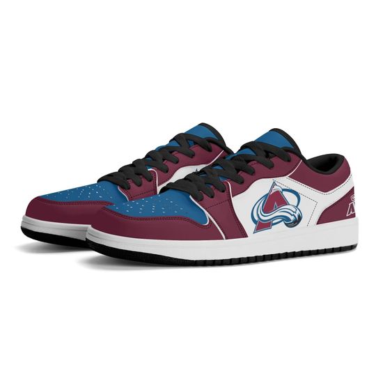 Discover Custom Colorado Avalanche Low-Top Sneakers - Personalized Hockey Fan Shoes