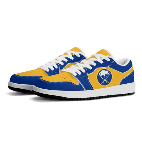 Discover Custom Buffalo Sabres Low-Top Sneakers - Classic Team Colors for Hockey Fans