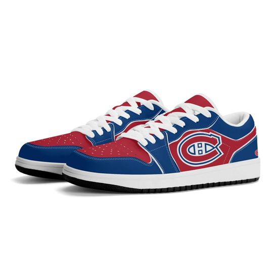 Montreal Canadiens Low Top Sneakers, NHL Fan Shoes, Gift for Hockey Lovers