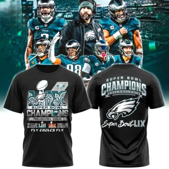 Seattle Seahawks Super Bowl LX 2026 Champions Double Sided T-Shirt