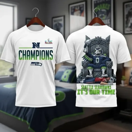 2026 Seahawks Super Bowl Champions It’s Our Time T-Shirt