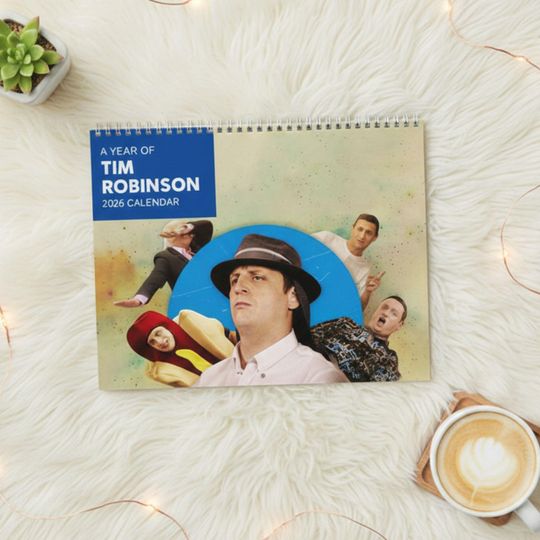 Tim Robinson 2026 Wall Calendar, Funny Fan Calendar & Planner, Unique Christmas Gift, Comedy Wall Art