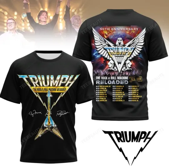Discover Triumph 50th Anniversary 2026 Tour Lover T-Shirt