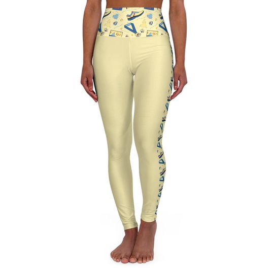 Snow White High Waist Yoga Leggings for Women
