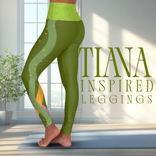 Tiana Princess High Waist Yoga Leggings for Women
