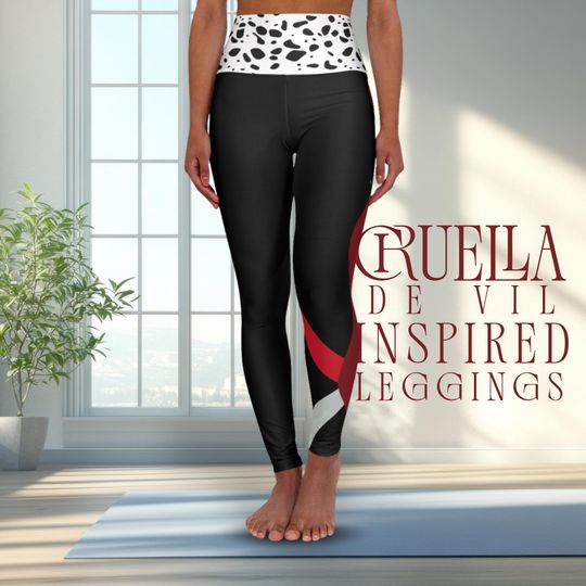 Discover Disney Villain High Waist Yoga Leggings for Women