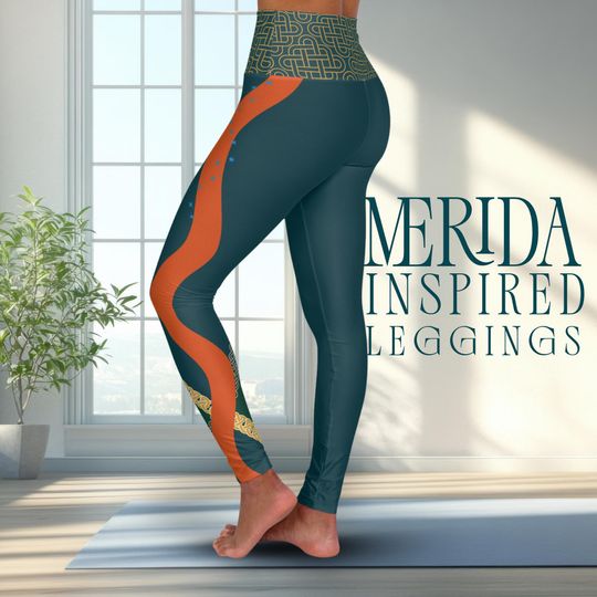 Discover Disney Princess Merida High Waist Yoga Leggings for Women