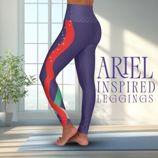 Discover Mermaid High Waist Yoga Leggings for Women