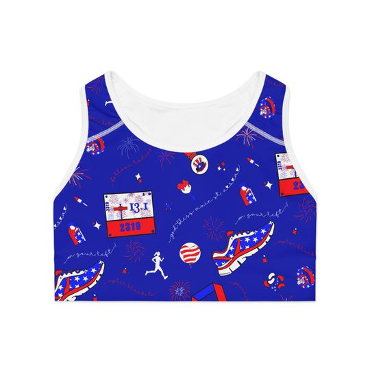 Discover God Bless Main St. USA Women's Sports Bra