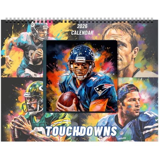 Discover 2024 football wall calendar,