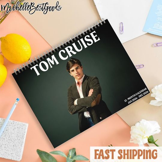 Discover 2026 Tom Wall Calendar Cruise, Star Movie Wall Calendar, Vintage Film Heartthrob Fan Gift, Handsome Actor Poster Calendar